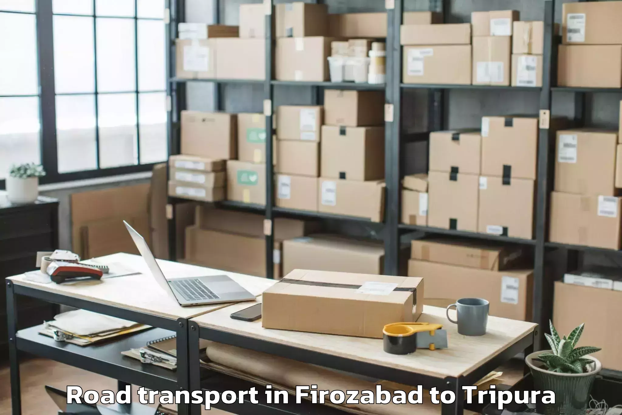 Reliable Firozabad to Hrishyamukh Road Transport